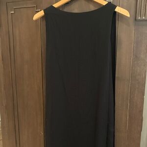 White House Black Market drape black dress